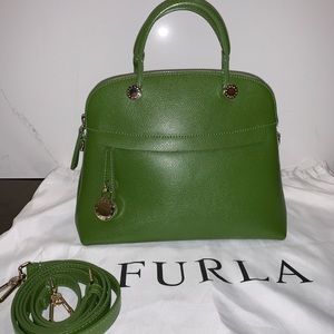Furla Green handbag w/ shoulder strap